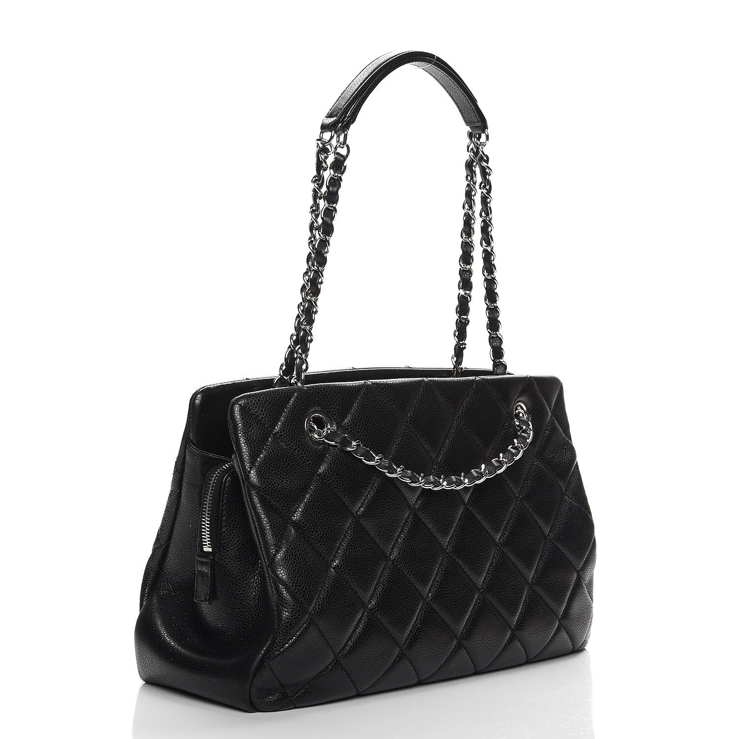 Chanel Caviar Quilted CC Timeless Tote Black 3 of 11