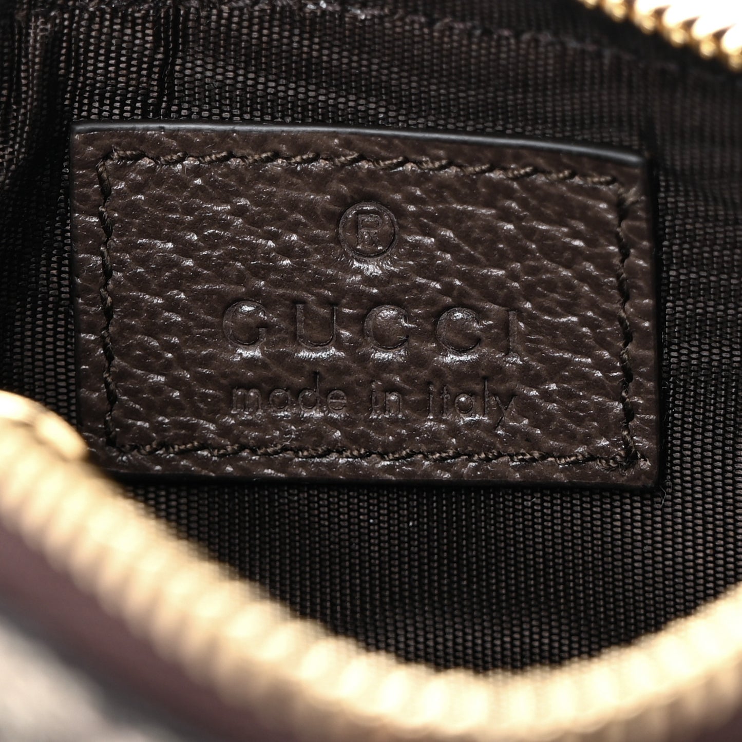 GG Supreme Monogram Key Case Brown