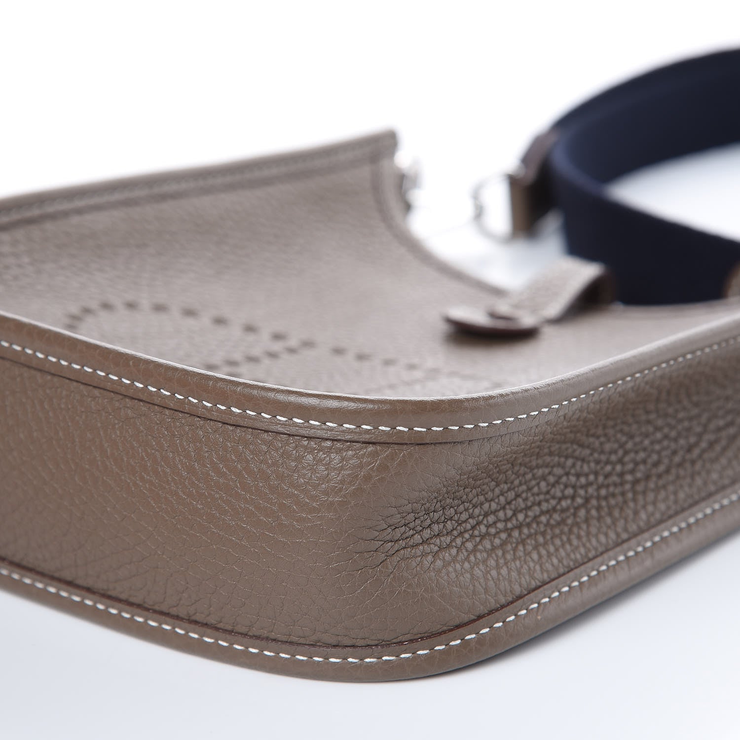 Hermes Taurillon Clemence Amazone Evelyne TPM Etoupe Bleu Indigo 10 of 11