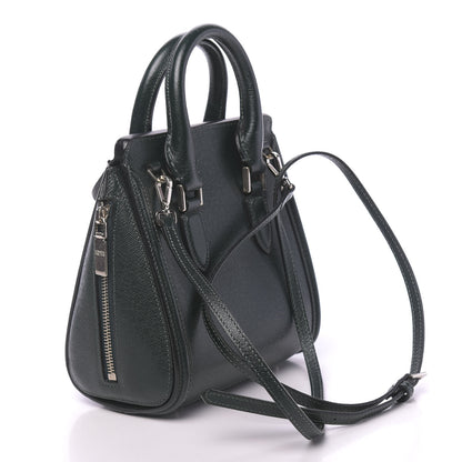 Alexander McQueen Grain Calfskin Mini Heroine Military Green 3 of 13