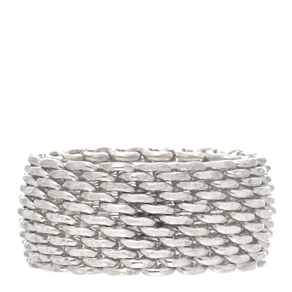 Tiffany Sterling Silver Somerset Mesh Ring 49 5 3 of 5