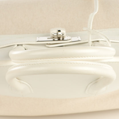 Hermes Toile Swift Birkin 35 White 11 of 17