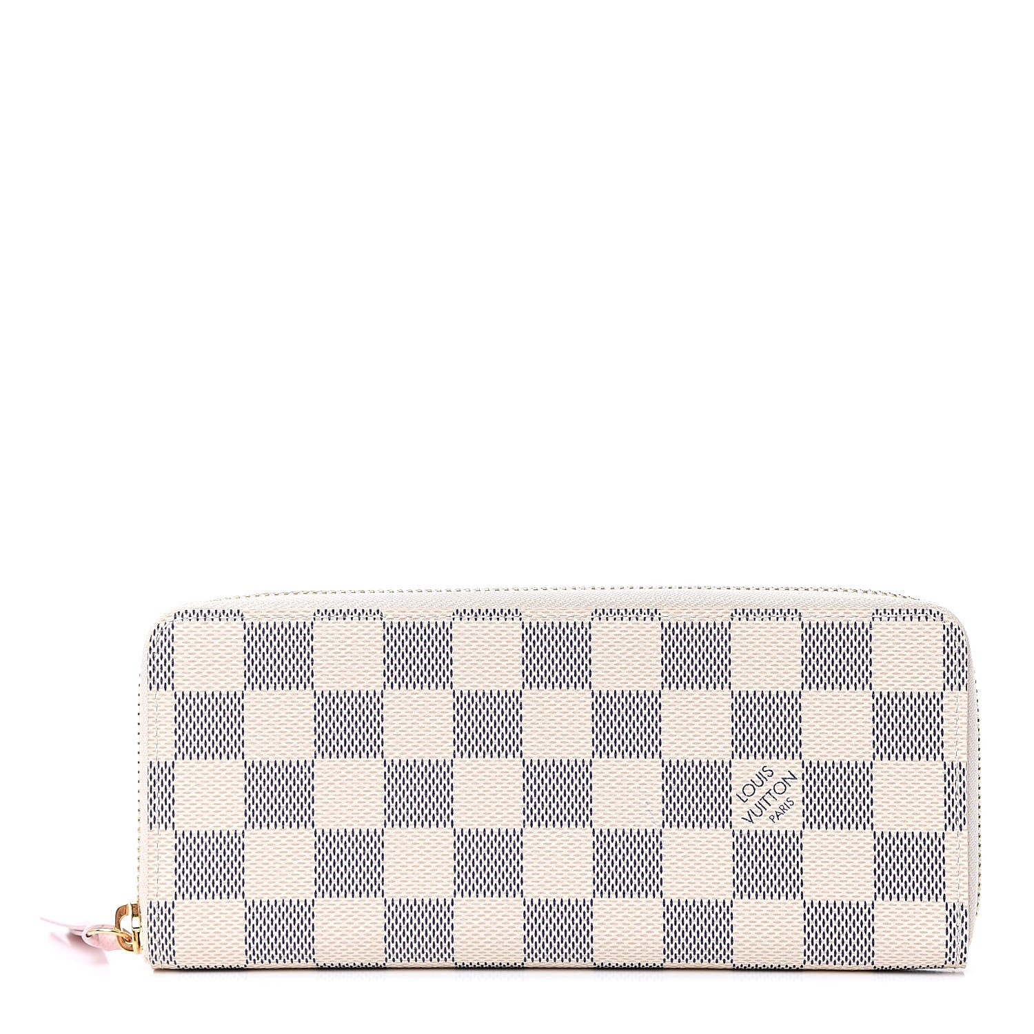 Louis Vuitton Damier Azur Clemence Wallet Rose Ballerine 1 of 7