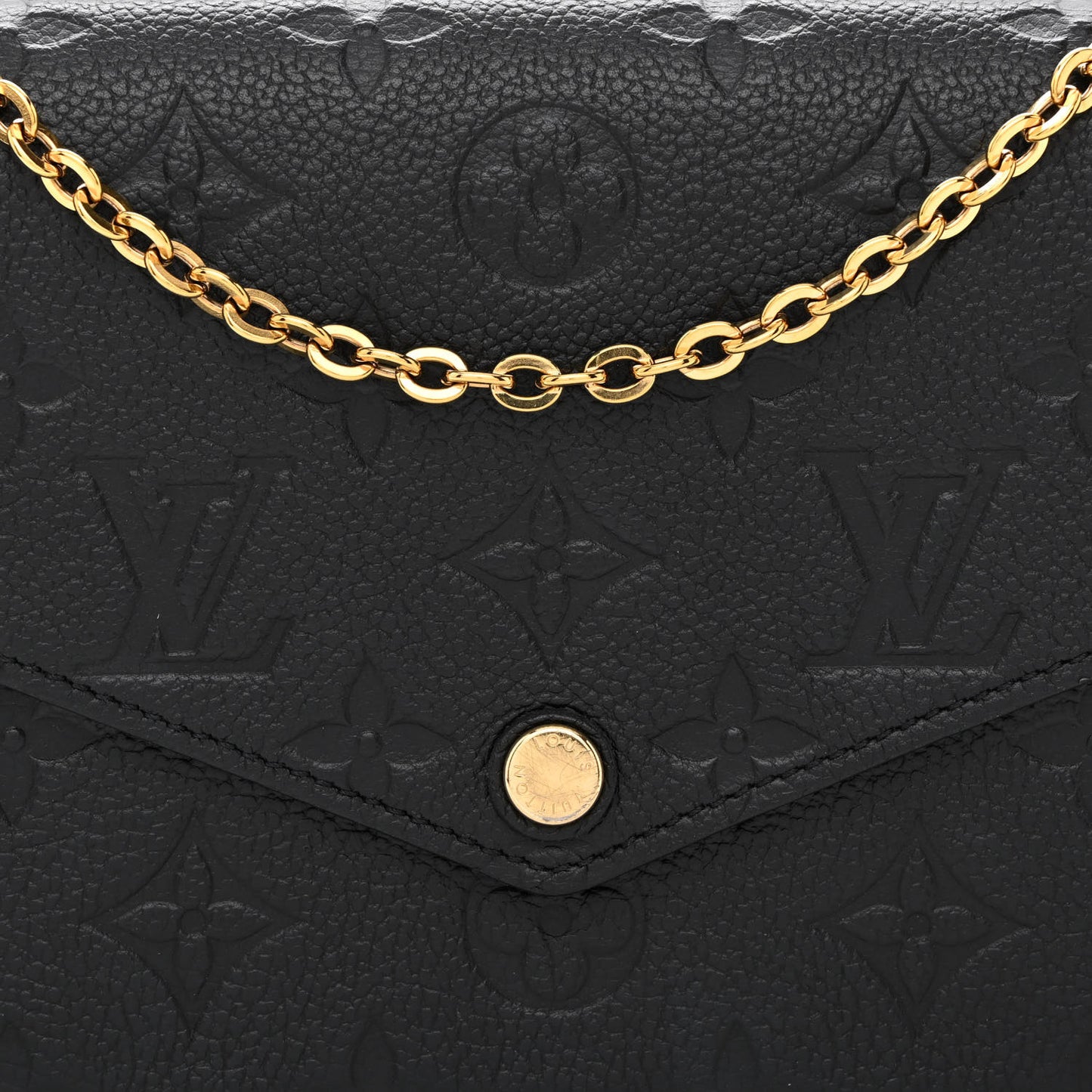 Empreinte Pochette Felicie Chain Wallet Black