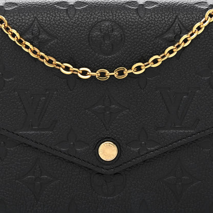 Louis Vuitton Empreinte Pochette Felicie Chain Wallet Black 11 of 13