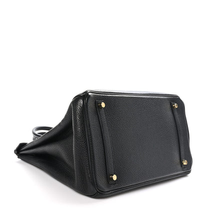 Hermes Taurillon Clemence Birkin 35 Black 4 of 12
