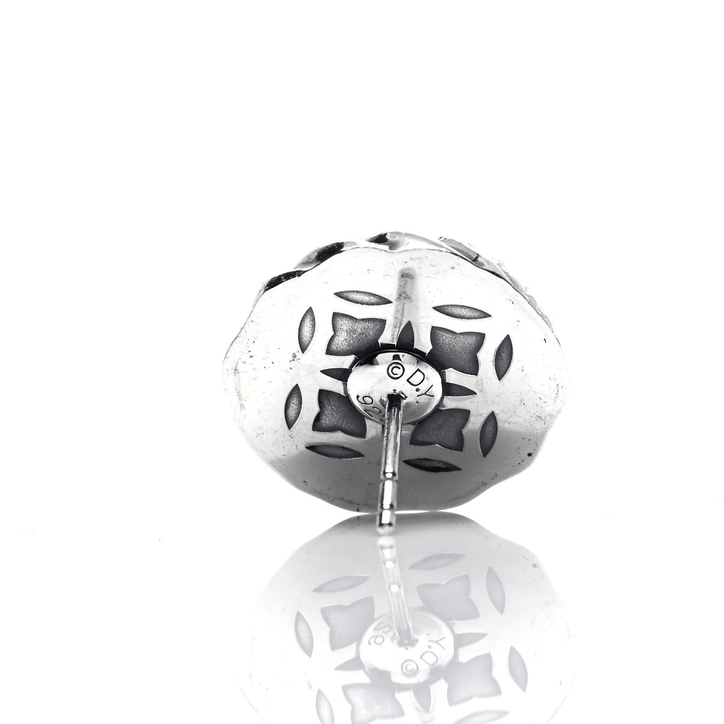 Sterling Silver 17mm Sculpted Cable Stud Earrings