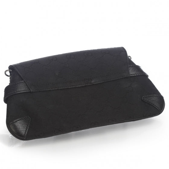 Gucci Monogram Horsebit Clutch Black 3 of 11
