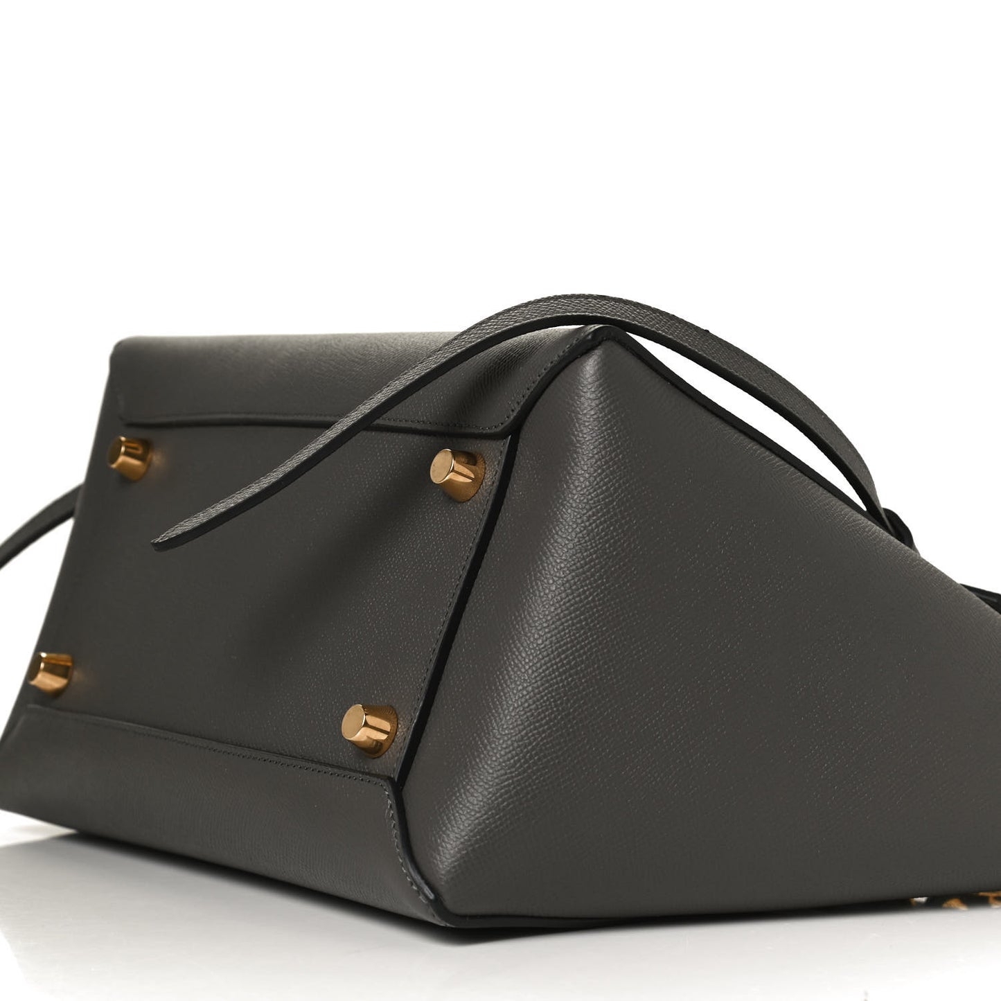Grained Calfskin Mini Belt Bag Grey