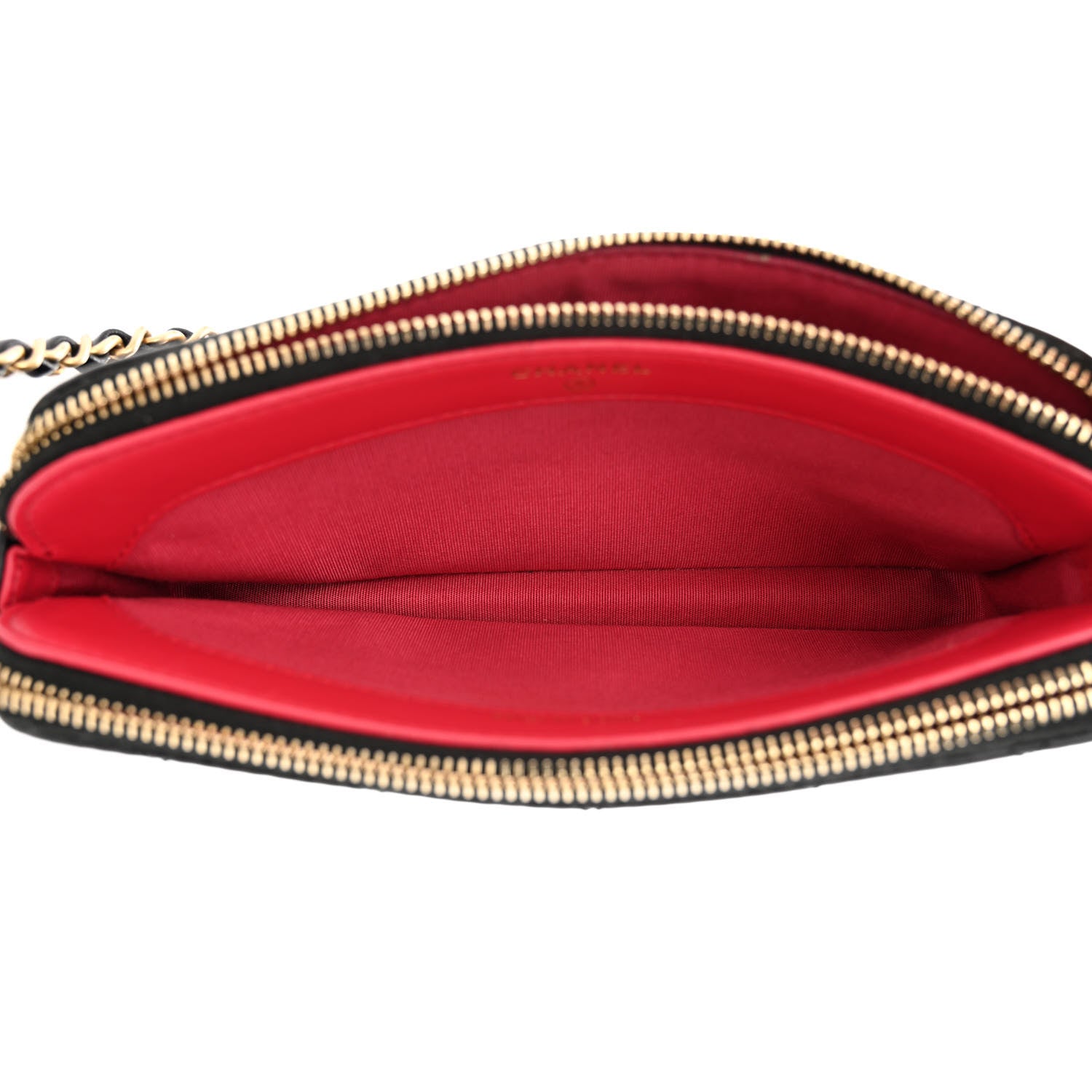 Chanel Lambskin Quilted Small Clutch With Chain Black 6 of 16