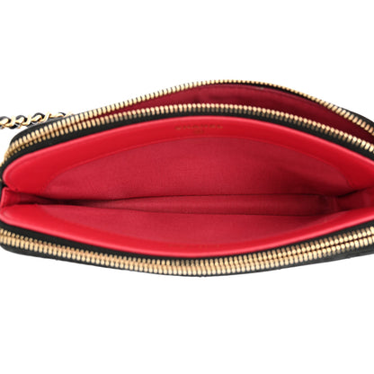 Chanel Lambskin Quilted Small Clutch With Chain Black 6 of 16