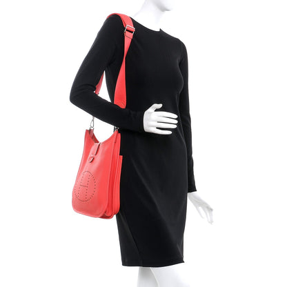 Hermes Taurillon Clemence Evelyne III PM Rose Jaipur 2 of 9