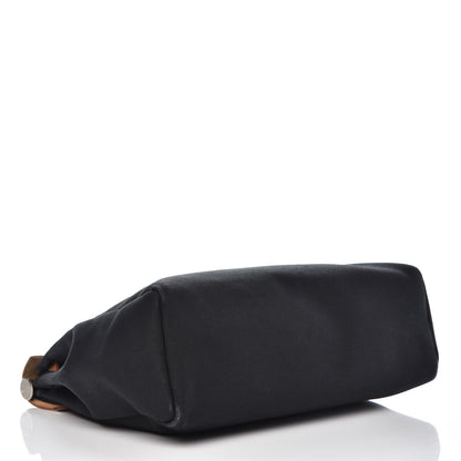 Hermes Toile Vache Calfskin Herbag 30 PM Black Natural 4 of 12