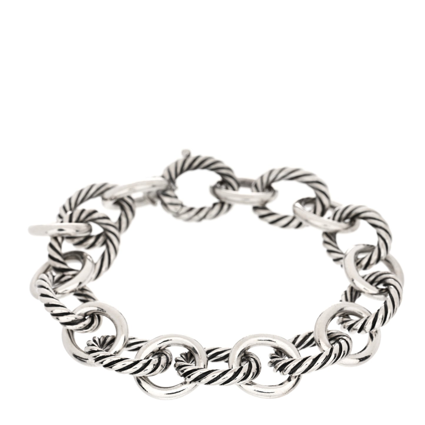 Sterling Silver 12mm Large Oval Link Bracelet