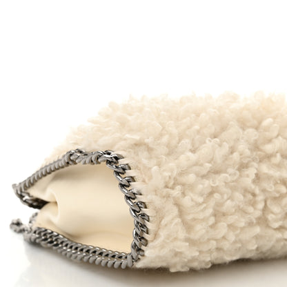 Stella McCartney Wool Fur Mini Falabella Tote White 8 of 10
