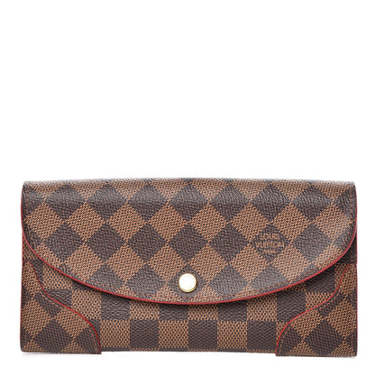 Louis Vuitton Damier Ebene Caissa Wallet Cherry 1 of 8
