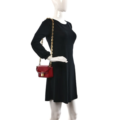Givenchy Box Calfskin Small 4G Cube Chain Shoulder Bag Dark Red 3 of 9