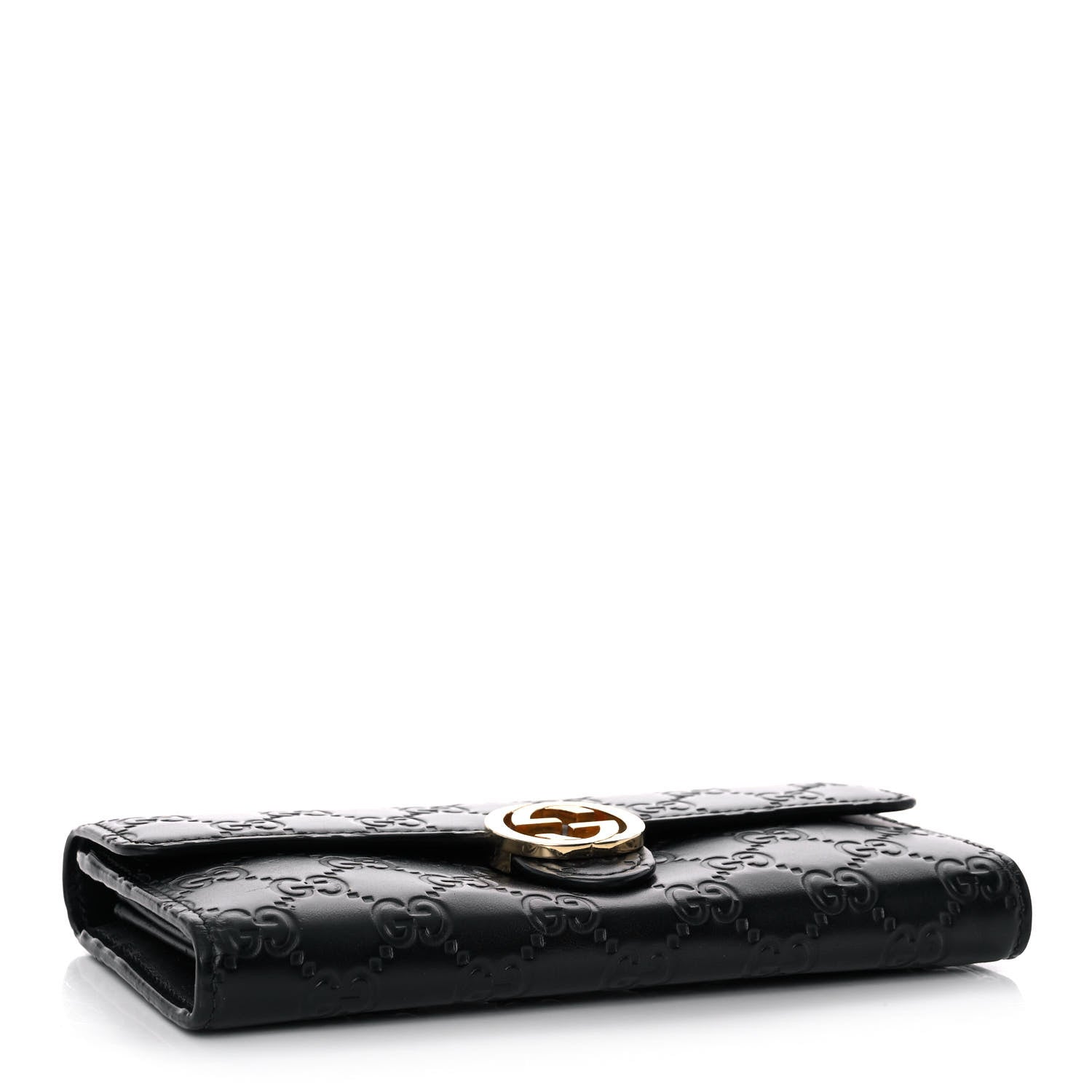 Gucci Guccissima Signature Icon Continental Wallet Black 4 of 12
