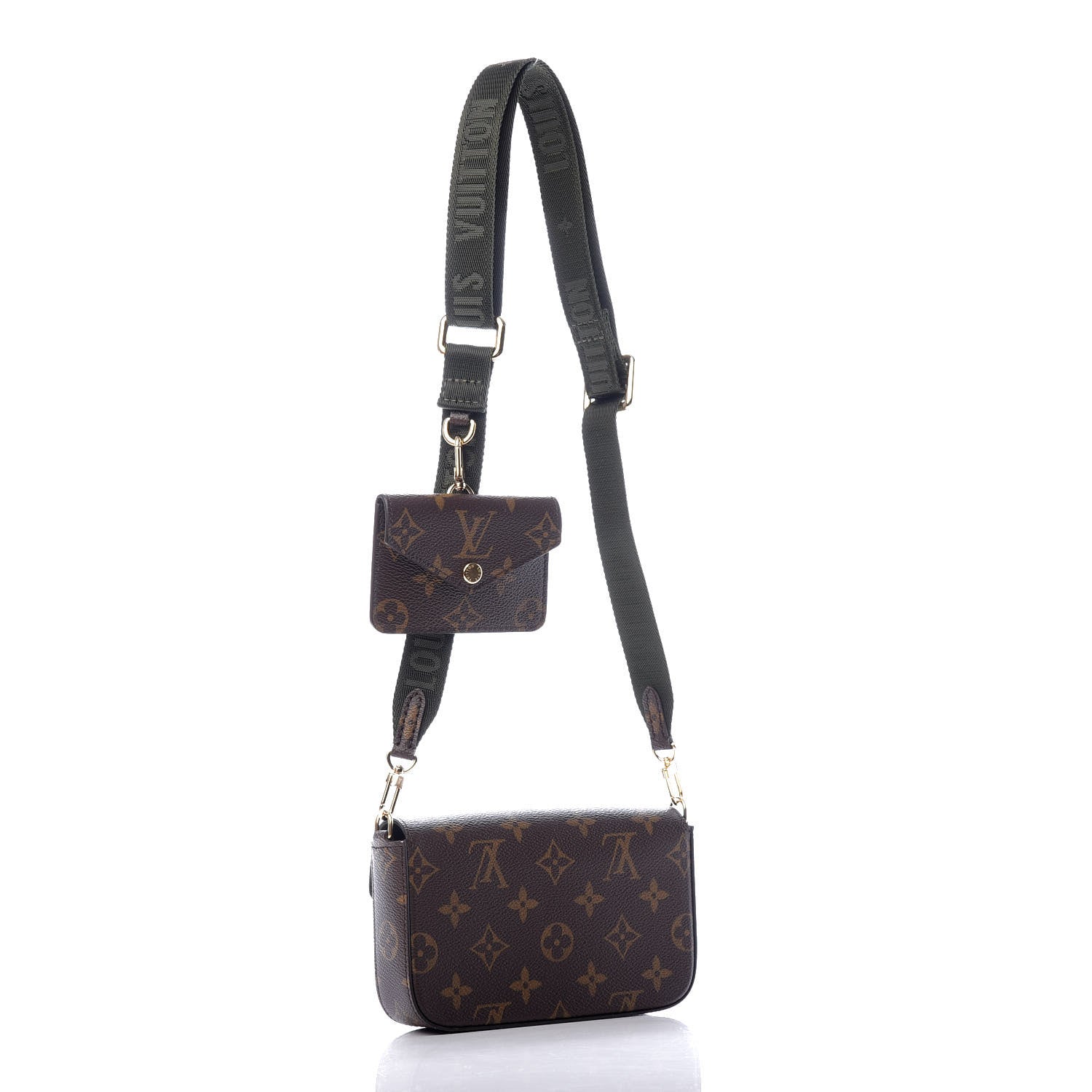 Louis Vuitton Monogram Felicie Strap & Go Kaki 3 of 10