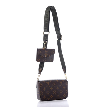 Louis Vuitton Monogram Felicie Strap & Go Kaki 3 of 10