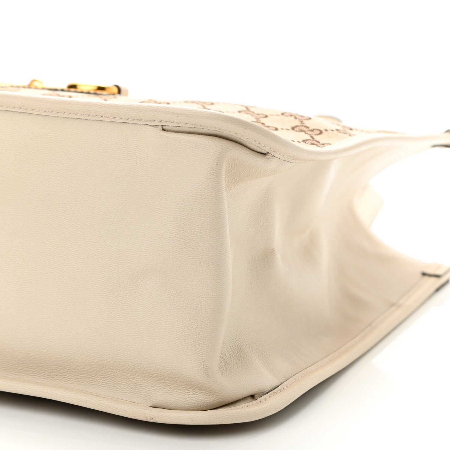Gucci Monogram New Sakai Calfskin Lux Horsebit 1955 Tote Beige Ebony Mystic White 11 of 11