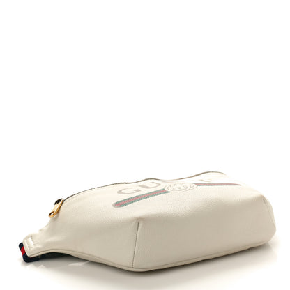 Gucci Grained Calfskin Logo Belt Bag White 4 of 12
