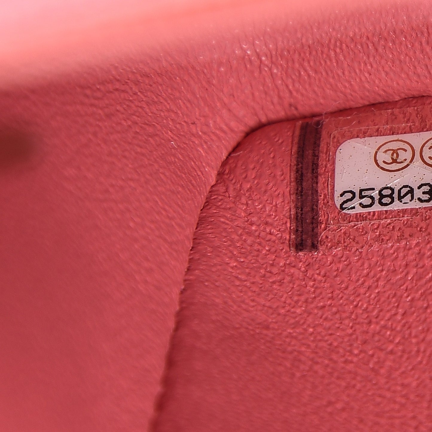 Caviar Quilted Mini Rectangular Flap Dark Pink