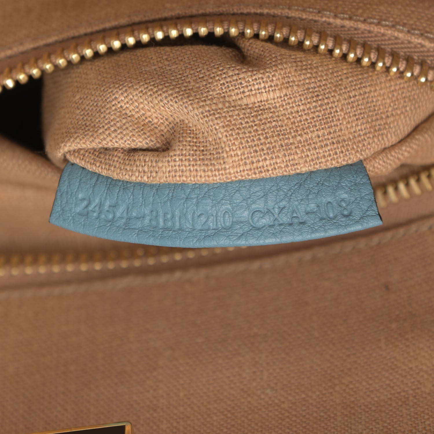 Fendi Cuoio Romano Selleria Large Peekaboo Iconic Satchel Carta Zucchero 7 of 12