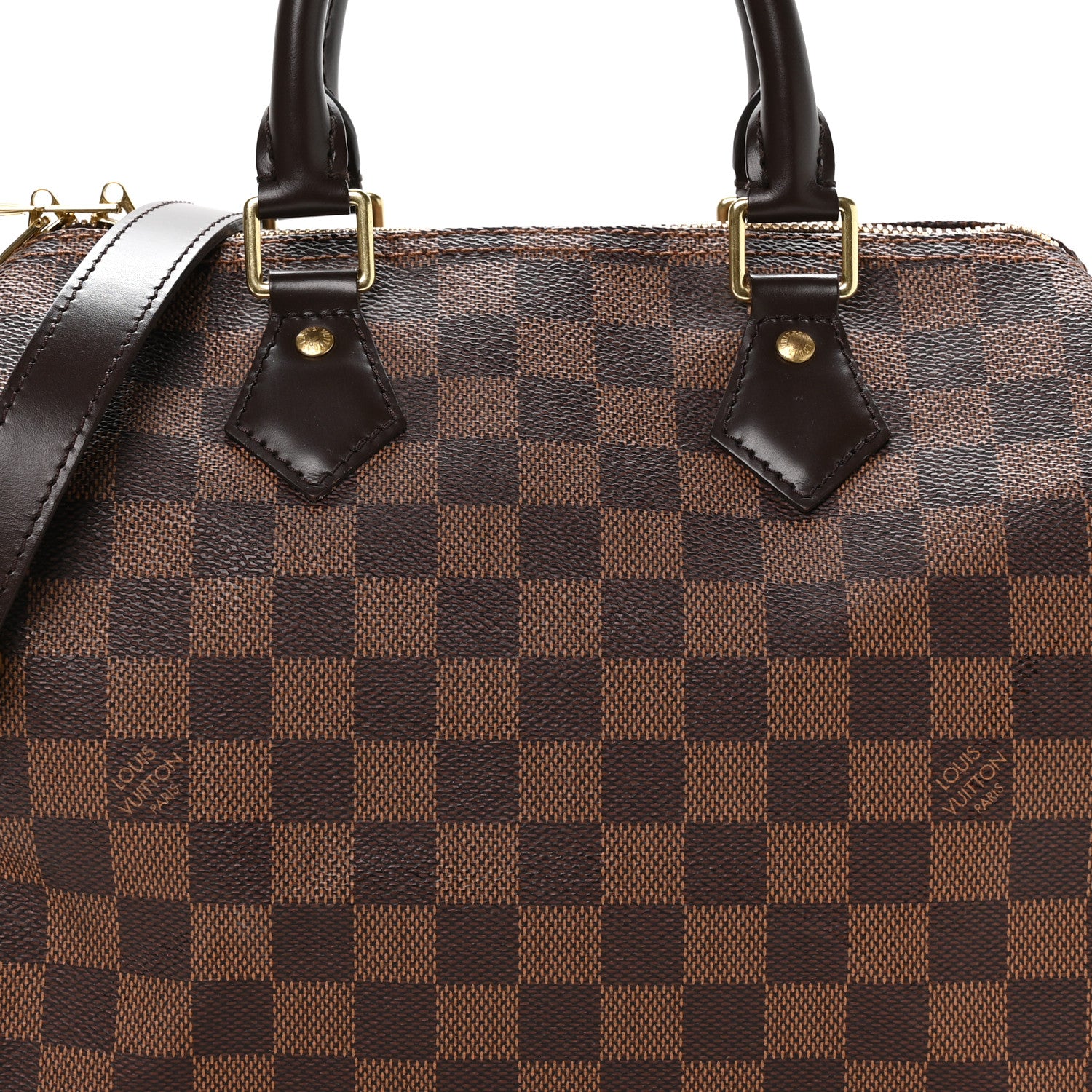 Louis Vuitton Damier Ebene Speedy Bandouliere 25 8 of 10