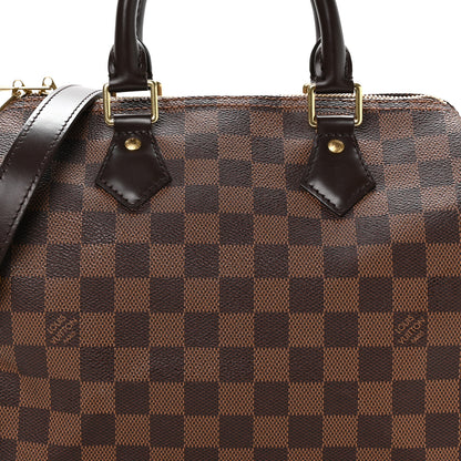 Louis Vuitton Damier Ebene Speedy Bandouliere 25 8 of 10
