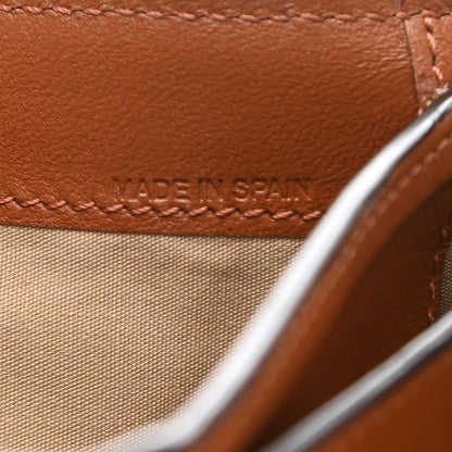 Chloe Calfskin Alphabet Compact Wallet Caramel 8 of 9