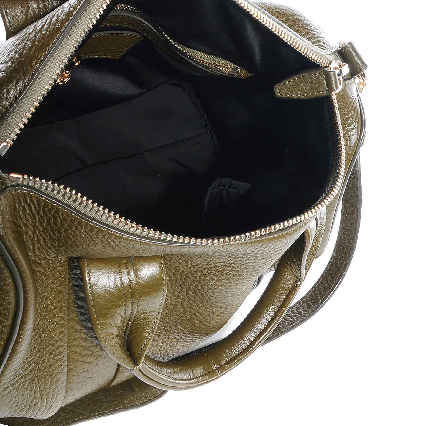 Leather Rocco Duffel Bag Olive