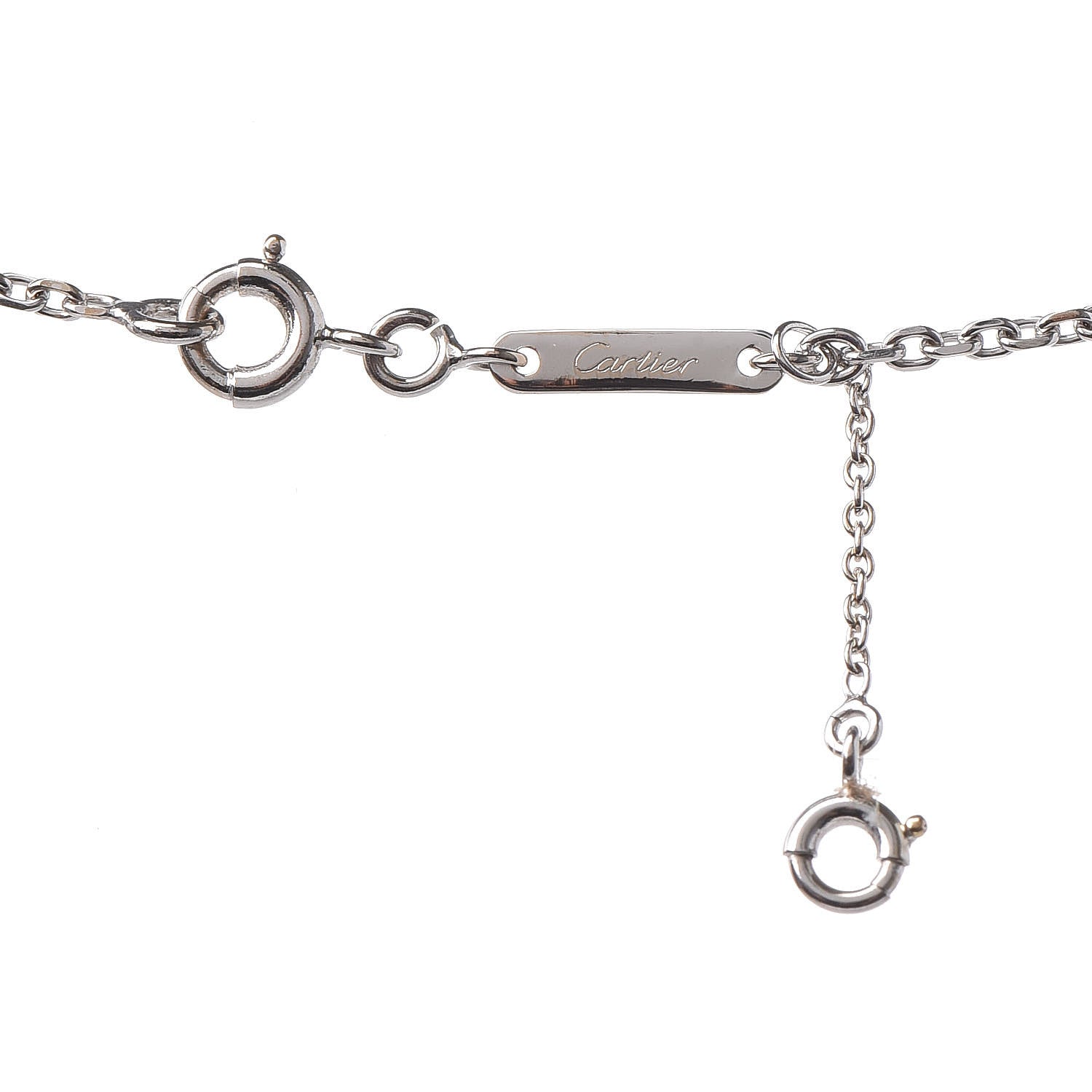 Cartier 18K White Gold Medium Hearts and Symbols Necklace 6 of 7