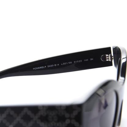 Chanel Crystal CC Sunglasses 5420-B Black 6 of 9