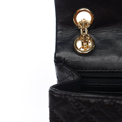Chanel Aged Calfskin Quilted 2.55 Reissue Mini Flap Black 9 of 11