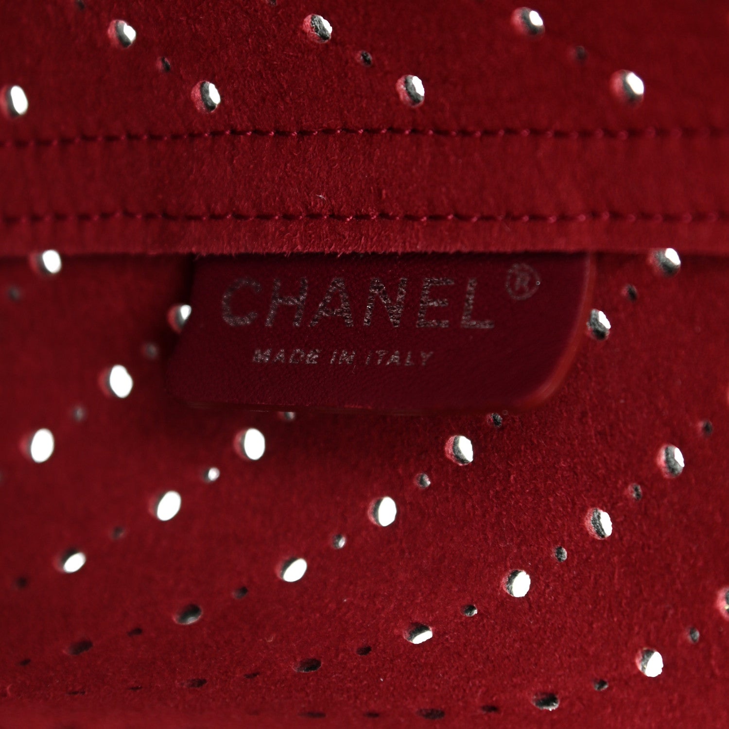 Chanel Perforated Caviar Drawstring Bucket Bag Black 7 of 12