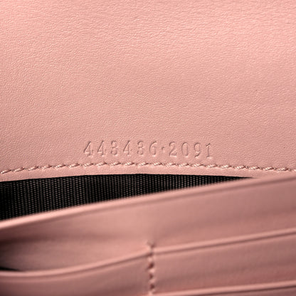 Gucci Calfskin Matelasse GG Marmont Continental Wallet Perfect Pink 7 of 12