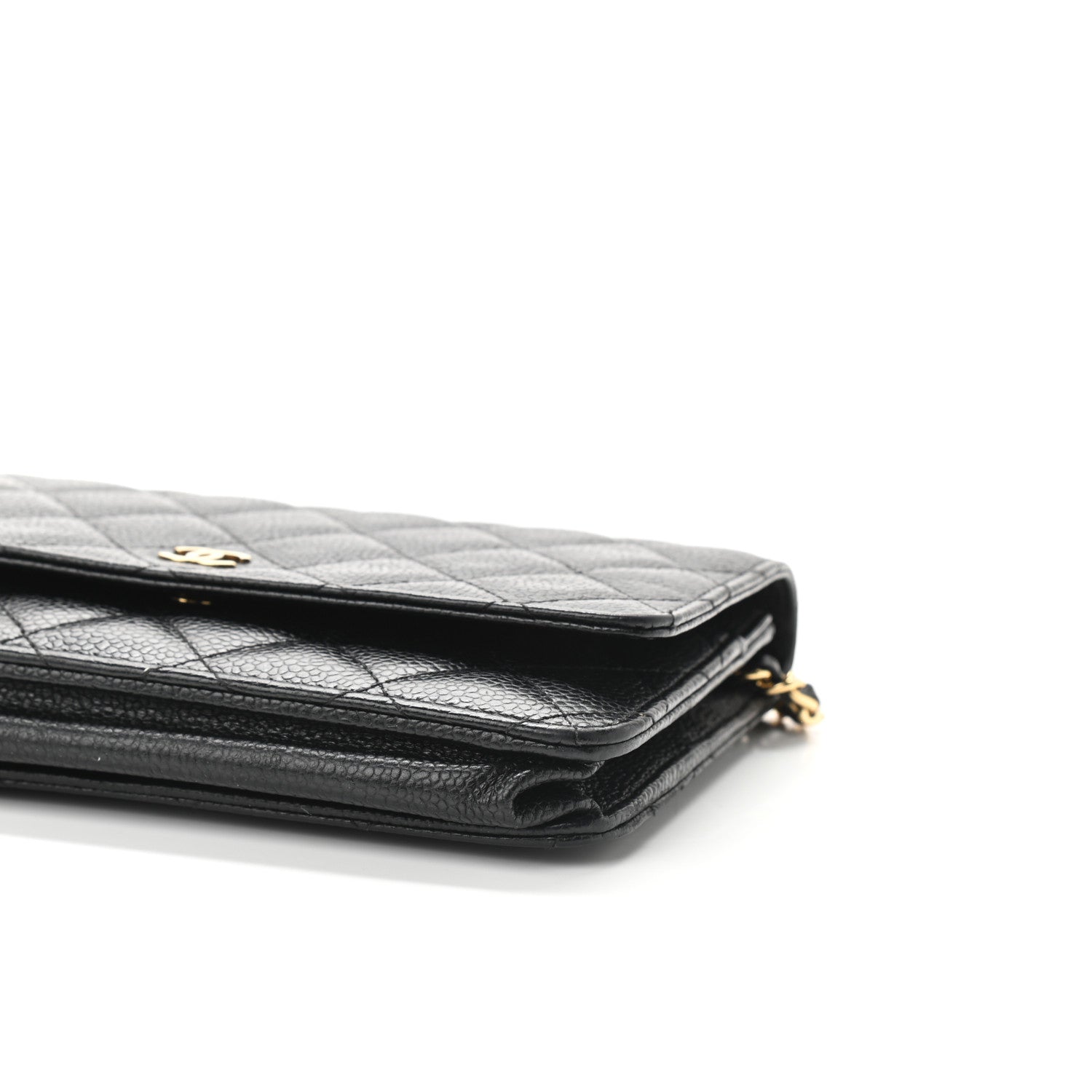 Chanel Caviar Quilted Wallet On Chain WOC Black 10 of 11