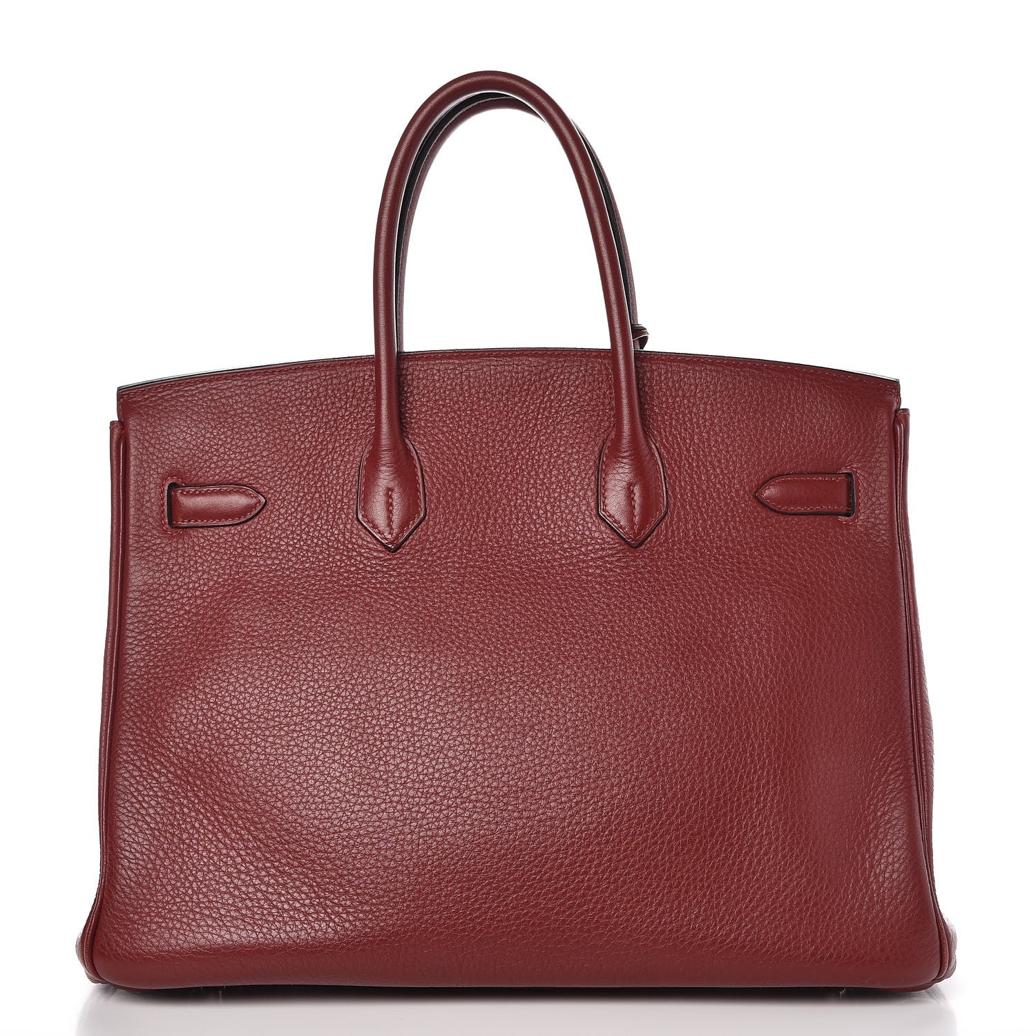 Hermes Taurillon Clemence Birkin 35 Rouge H 4 of 41