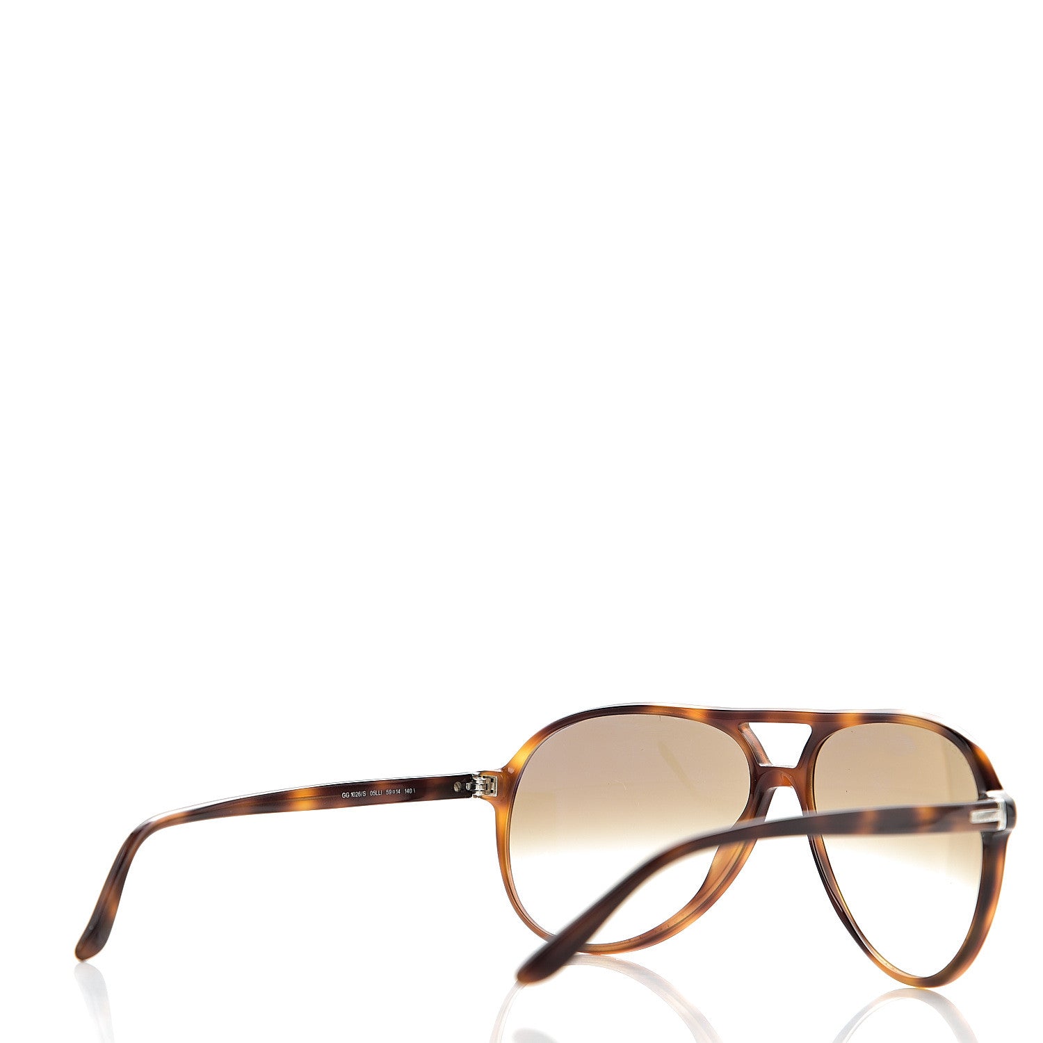 Gucci Aviator GG1026/S Sunglasses Tortoise 4 of 8