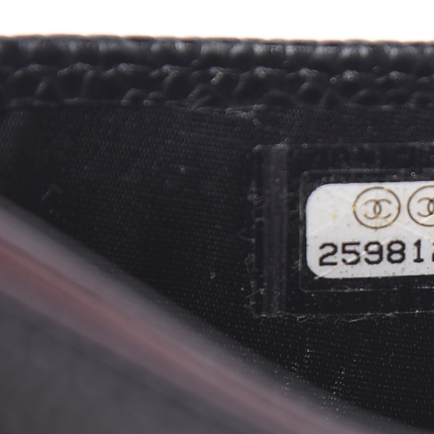 Caviar Quilted Card Holder Black