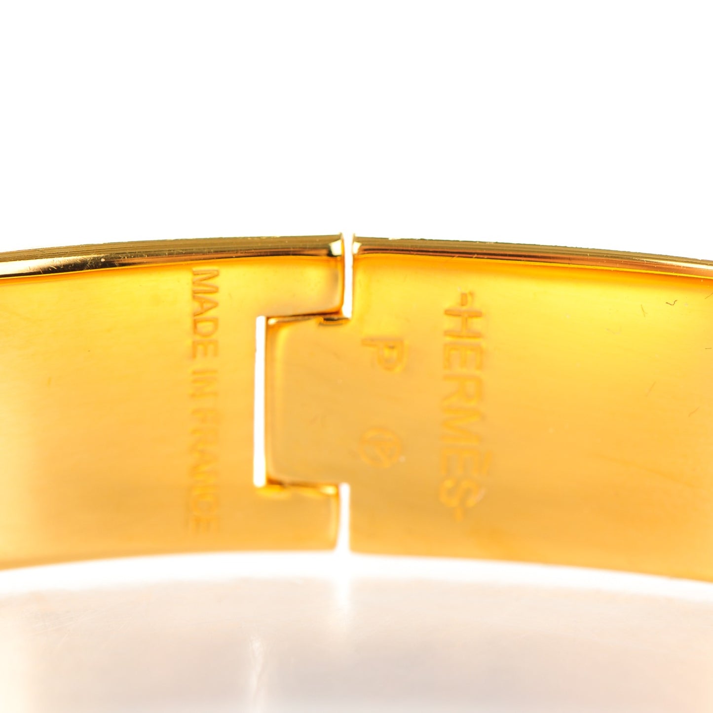 Enamel Narrow Clic Clac H Bracelet PM Black