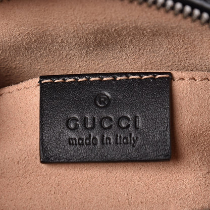 Gucci Calfskin Matelasse GG Marmont Belt Bag 85 34 Black 6 of 10