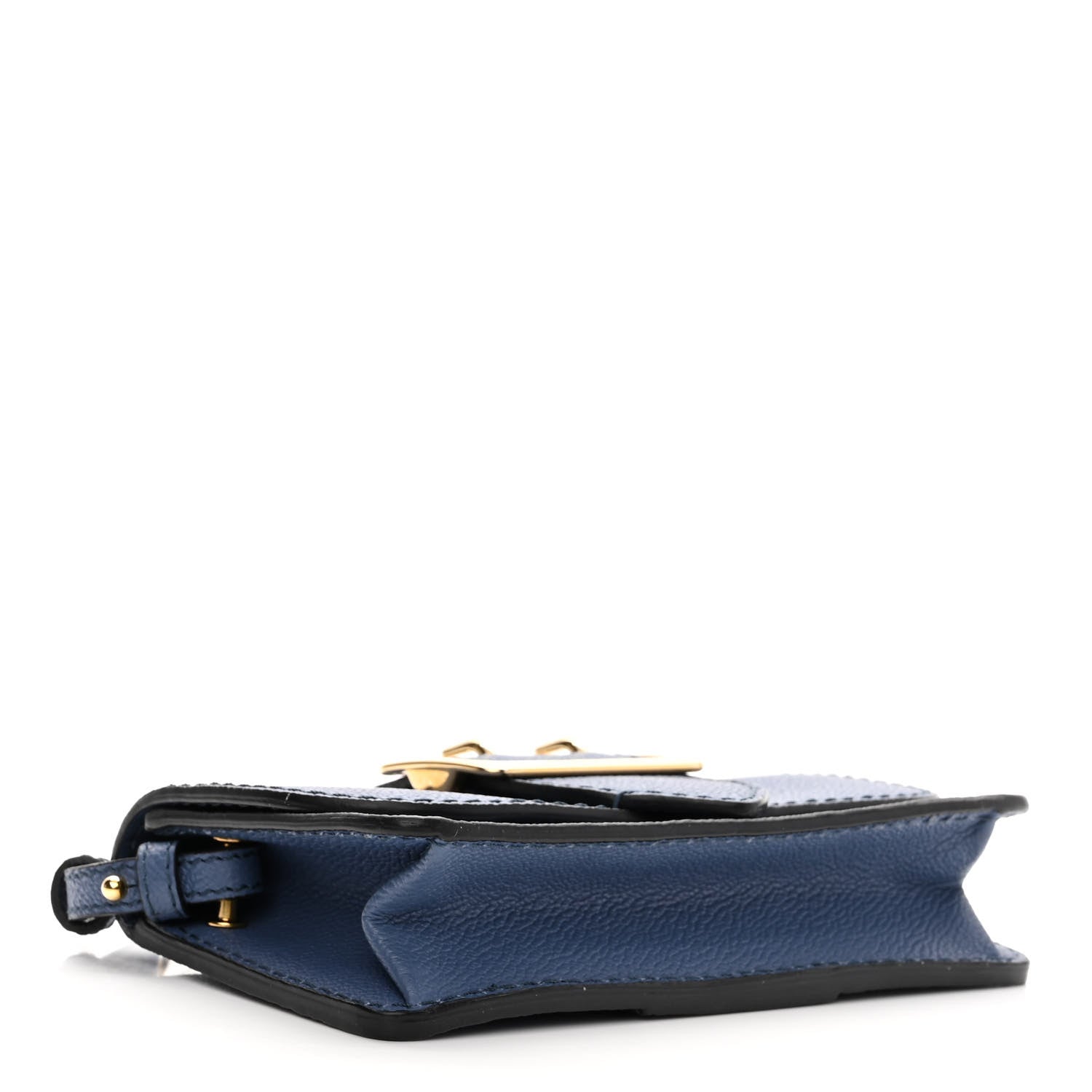 Burberry Soft Grain Calfskin Mini Phone Bag Steel Blue 3 of 9