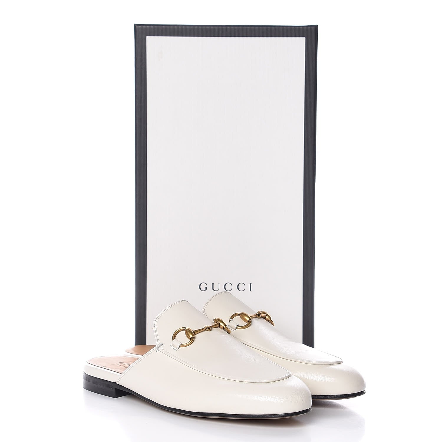 Gucci Malaga Kid Womens Princetown Slippers 37 Mystic White 9 of 9