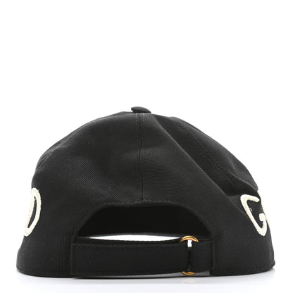 Gucci Cotton Loved Gucci Baseball Hat M Black 6 of 9