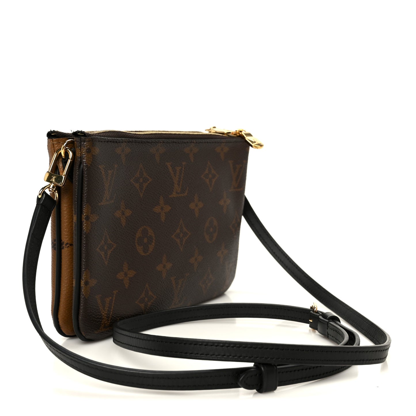 Reverse Monogram Giant Double Zip Pochette
