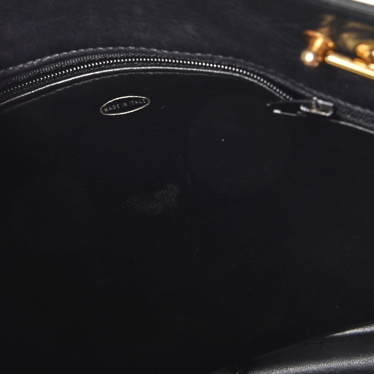 Lambskin Quilted Shoulder Bag Black