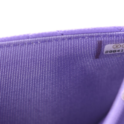 Chanel Caviar Quilted Wallet On Chain WOC Purple 10 of 11