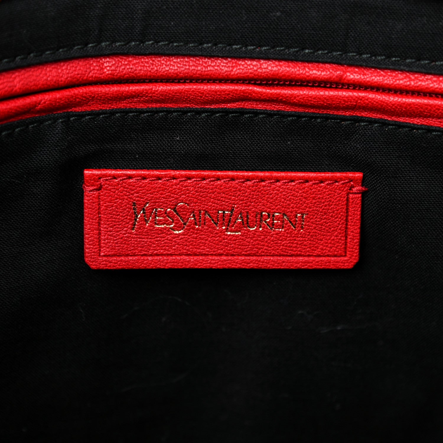 Saint Laurent Sheepskin Medium Cabas ChYc Red 6 of 19